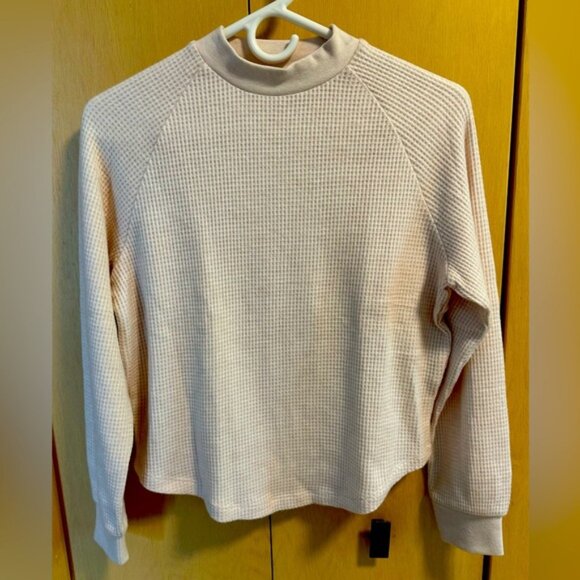 Madewell Waffle-Knit Long-Sleeve Crewneck Top - NWT - Picture 2 of 10